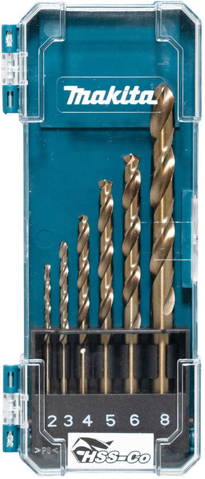 Makita boorset hss-co 6 stuks - d-75758