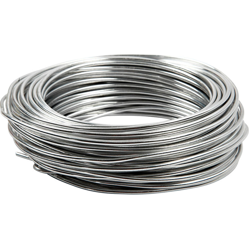 Load image into Gallery viewer, Https: www.cchobby.nl alu-draad-rond-dikte-3-mm-zilver-29-m-1-rol
