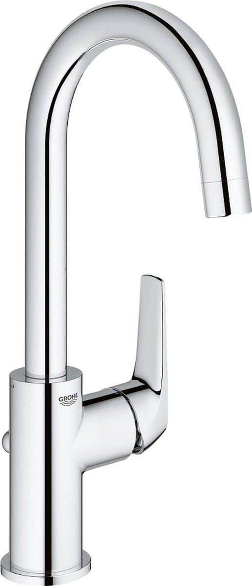 Grohe start flow wastafelkraan - waterbesparend - draaibare uitloop - met waste - chroom