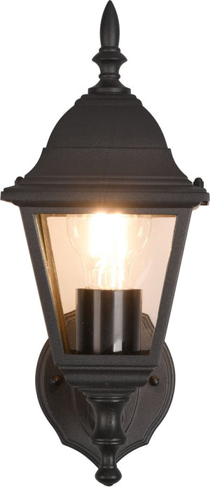 Trio livenza - wandlamp - zwart mat - excl. 1x e27 4w - buitenverlichting - ip44
