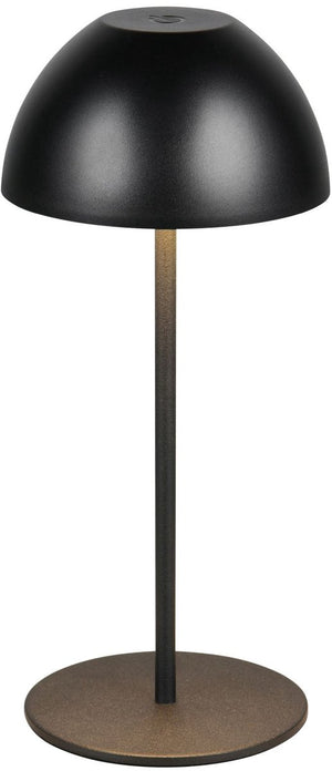 Rl live your light reality ortiz - tafellamp - zwart mat - incl. 1x smd 2 w - aan uit touch - sensor dimmer - usb-aansluiting - geheugenfunctie - oplaadbaar - snoerloos - buitenlamp - ip44