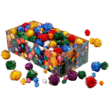 Http: www.cchobby.nl pompons-d-15-40-mm-glitter-ca-400-stuk-sterke-kleuren-300-gr-1-doos