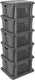 Branq - ladesysteem - kast met 5 manden - 24 x 29,5 x 80 cm - donkergrijs