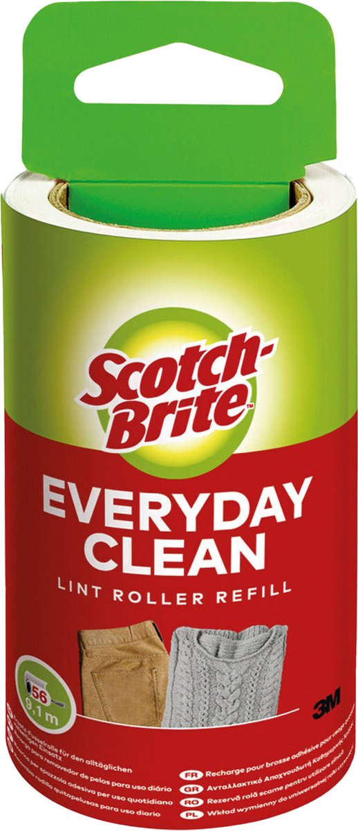 Scotch brite scotch-brite™ pluizenkleefrol navulling, 56 vellen (9.1 m) 1 verpakking
