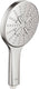 Grohe rainshower smartactive 130 handdouche - 13 cm - 3 straalsoorten - supersteel - 26574dc0