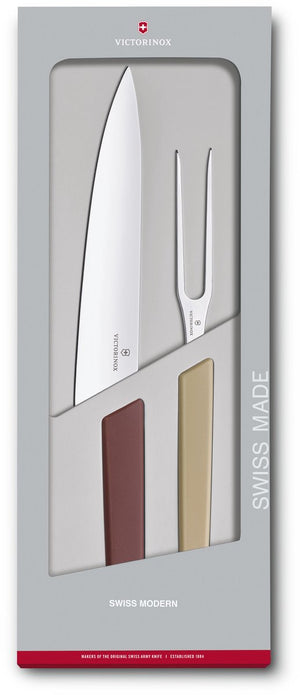 Victorinox swiss modern trancheerset - 2-delig - multicolor - rvs pp
