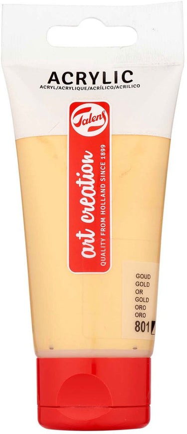Talens art creation acrylverf tube 75ml goud 801