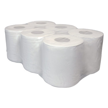 Imp pr poetspapier wit 2 laags rol 150m x 21cm (6 rollen)