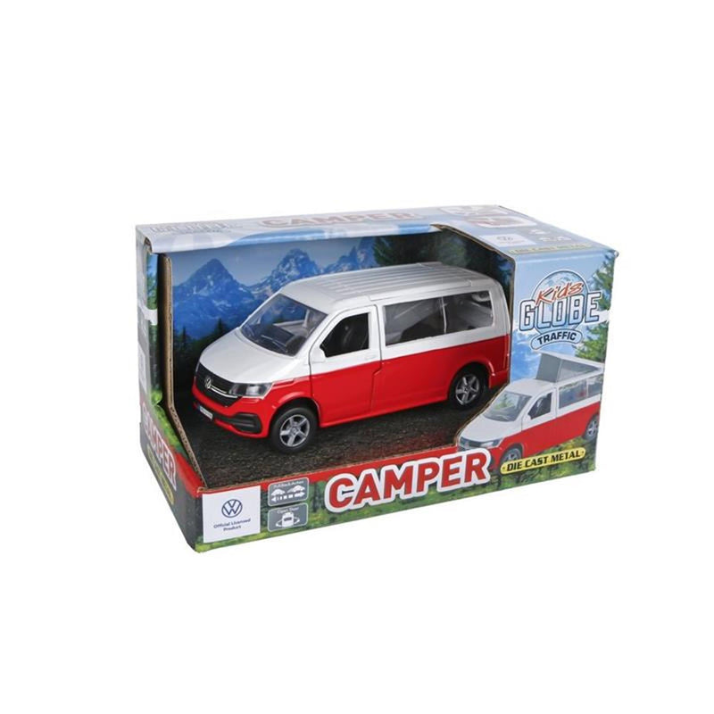 Load image into Gallery viewer, Kids globe vw transporter camper pull back 13,5cm
