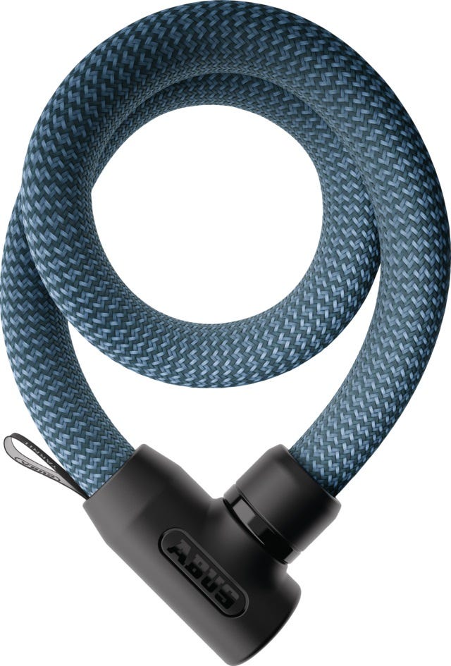 ギャラリービューアに画像をロードする, Abus fietsslot textiel-kettingslot - yarnit™ 4004k - security level 7 - blauw - 110 cm - geschikt voor elektrische fietsen en stadsfietsen - lichtgewicht - slechts 0,88 kg
