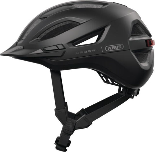 Abus fietshelm urban-i 4.0 ace velvet black l - 57-61 cm - zwart - geschikt voor gebruik op elektrische fietsen - stadsfietsen - 300 g