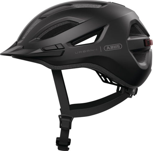 Abus fietshelm urban-i 4.0 velvet black l - 57-61 cm - zwart - geschikt voor gebruik op elektrische fietsen - stadsfietsen - 290 g