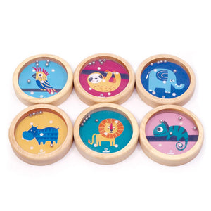 Dsp. houten evenwichtsspel dieren 6 ass.
