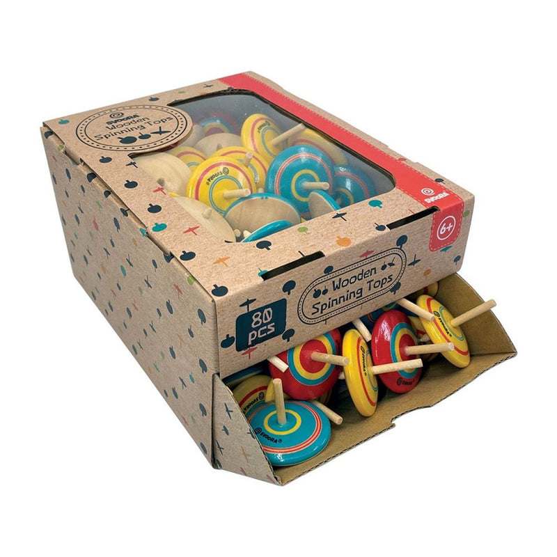 Afbeelding laden in galerijviewer, Dsp mini houten tol. classic. 6+ (80 stu
