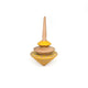 Houten tol geom geel. 8 x 5 x 15 cm. 5+