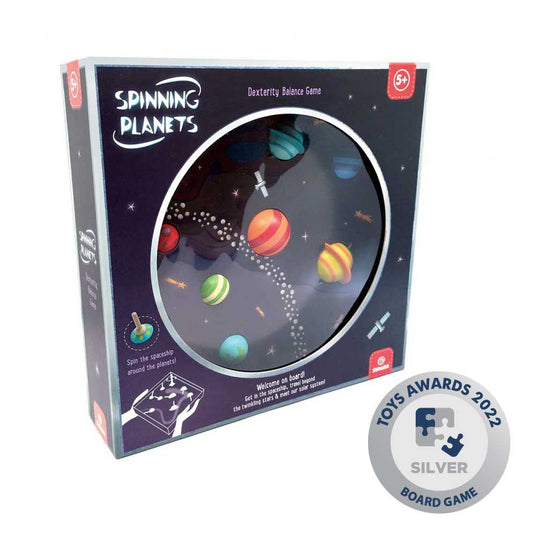 Houten spinnende planeten. 5+