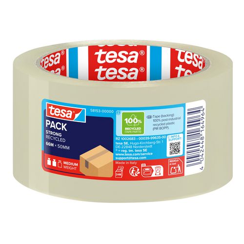 Tesa verpakkingstape eco strong 58153 transparant