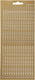 Creativ company stickers goud - cijfers stickers - gouden zelfklevende getallen stickervellen - diy versiering - kaarten maken - scrapbooking knutselen - 10x23 cm - 1 vel