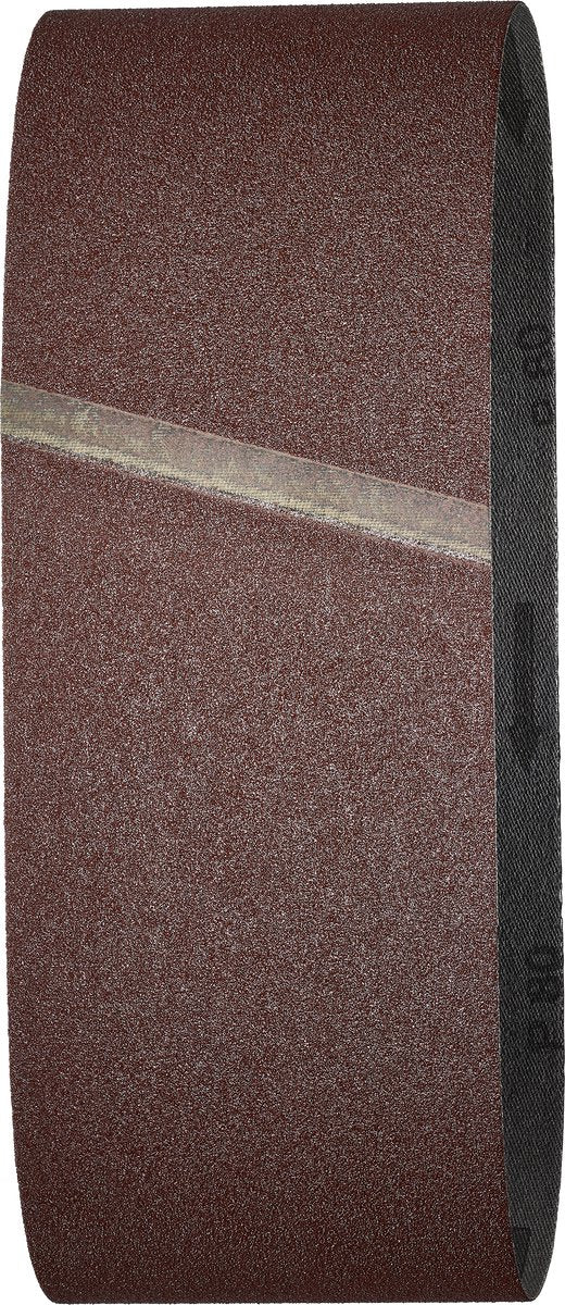 Wolfcraft - schuurbanden korrel 80 - 3 stuks - bandschuurmachine schuurpapier 76 x 457 mm - 1894000