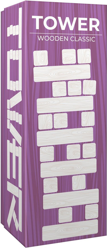 Tactic wiebeltoren – bordspel – classic games – houten stapelspel – 48 blokken – vanaf 7 jaar