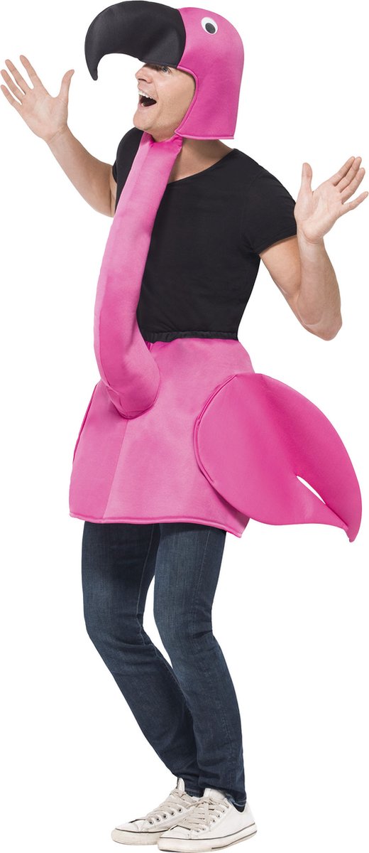 Vegaoo flamingo kostuum - carnavalskleding mannen vrouwen - onesize