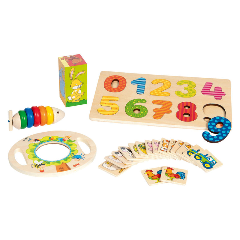 Load image into Gallery viewer, Goki houten geschenkset - 5dlg.

