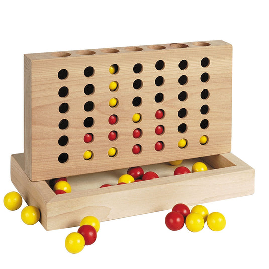 Goki houten vier op een lijn