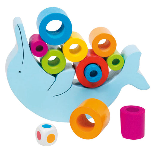 Goki houten balansspel - dolfijn