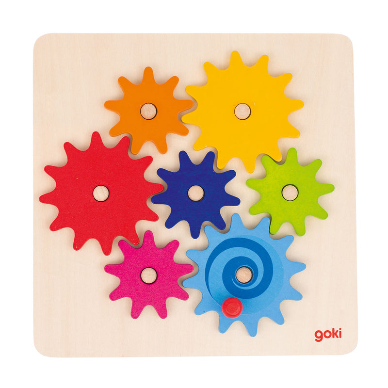 Load image into Gallery viewer, Goki tandwiel puzzel, 8dlg.

