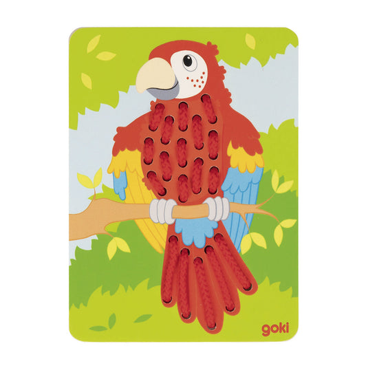 Goki houten rijgpuzzels, 3st.