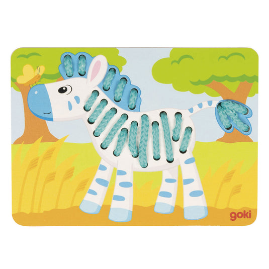 Goki houten rijgpuzzels, 3st.