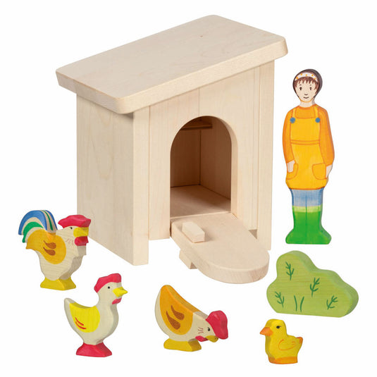Holztiger houten kleine stal