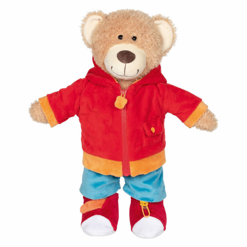 Load image into Gallery viewer, Goki teddy brommel leren aankleden knuffel
