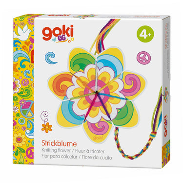 Goki breiwerk speelgoed bloem en vlinder creatief handwerk.