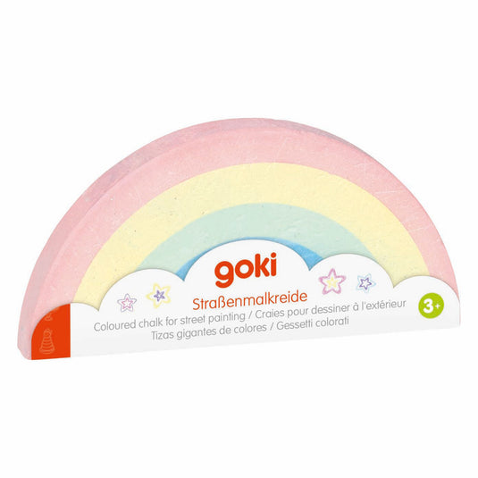 Goki stoepkrijt regenboog