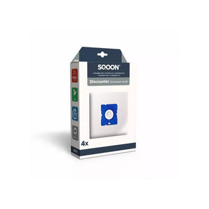 Sqoon stofzuigerzak discounter small doos a 4 stuks