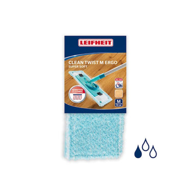 Leifheit clean twist m ergo vervangingsdoek - supersoft 33cm