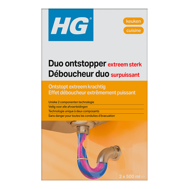 Hg duo ontstopper | afvoerontstopper voor hardnekkige verstoppingen