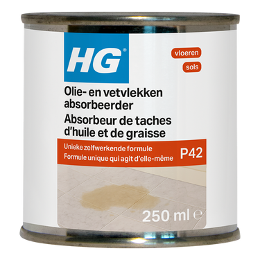 Hg tegel en natuursteen olie- en vetvlekken absorbeerder (product 42) 250ml
