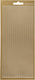 Creativ company stickers goud - zelfklevende randen stickers - decoratieve gouden stickervellen - diy versiering - kaarten maken scrapbooking - 10x23 cm - 1 vel
