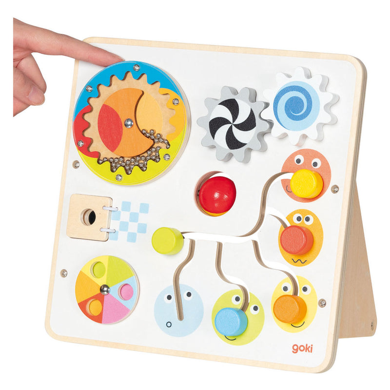 Afbeelding laden in galerijviewer, Goki houten activiteiten bord
