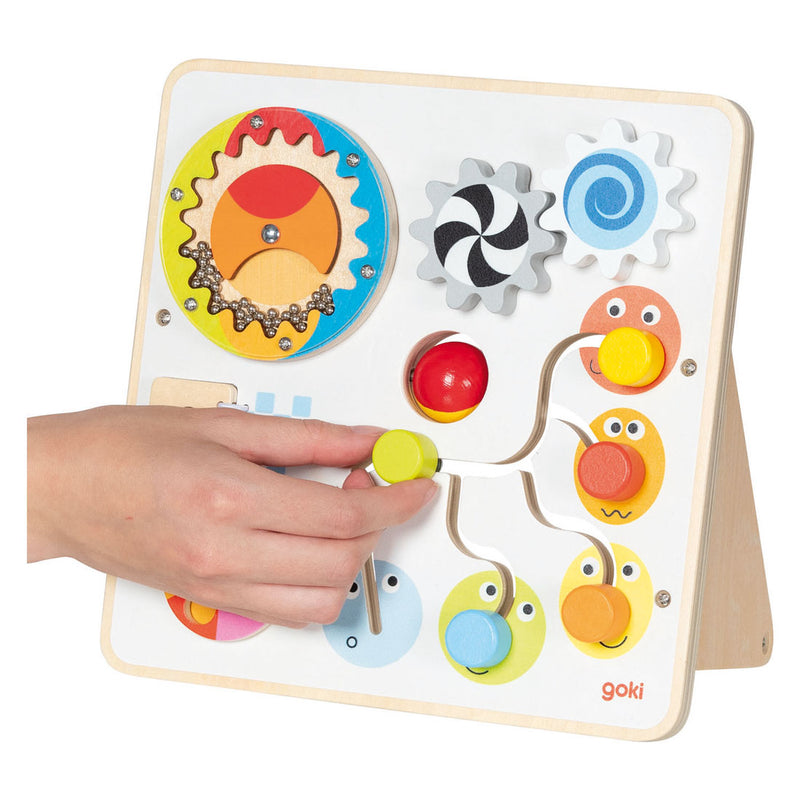 Afbeelding laden in galerijviewer, Goki houten activiteiten bord
