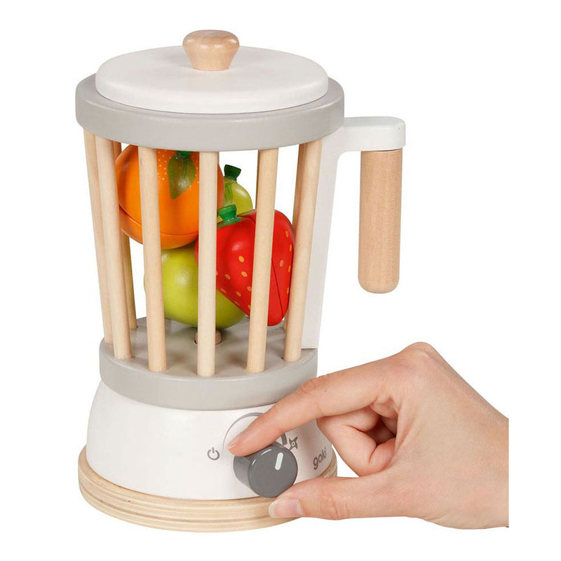 Afbeelding laden in galerijviewer, Goki houten blender met fruit, 7dlg.

