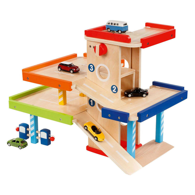Load image into Gallery viewer, Goki houten parkeergarage, 6dlg.
