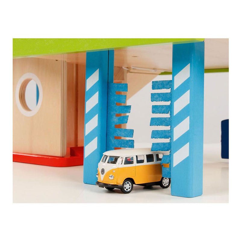 Load image into Gallery viewer, Goki houten parkeergarage, 6dlg.

