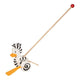 Goki houten duwfiguur zebra eend