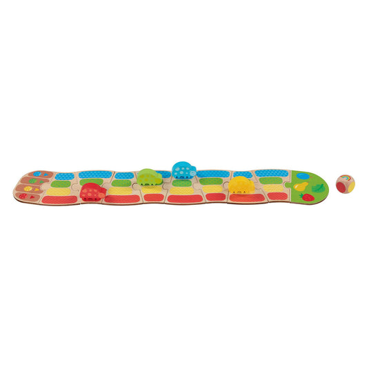 Goki houten lieveheerstbeestjesrace dobbel kinderspel