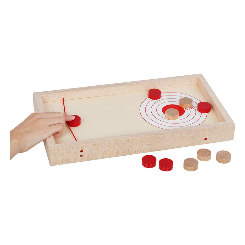 Load image into Gallery viewer, Goki houten puck schieten speeltafel 2in1, 11dlg.
