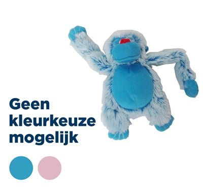 Load image into Gallery viewer, Harige aap roze blauw assorti
