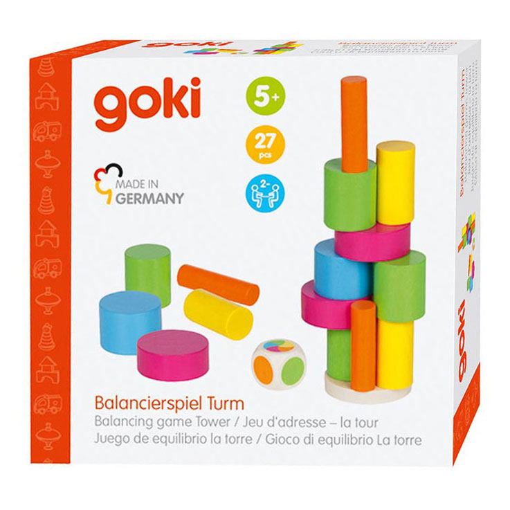 Load image into Gallery viewer, Goki houten balansspel toren, 27dlg.
